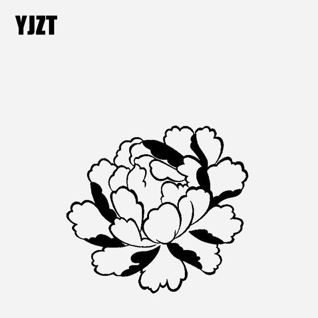 640x640 yjzt peony flower decoration design car sticker