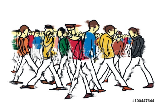 500x334 People Walking Cartoon Drawingpeople Walking Cartoon Drawing