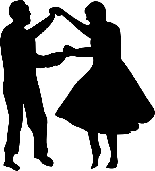 540x596 dancing couple fifties clip art free vector in open office drawing