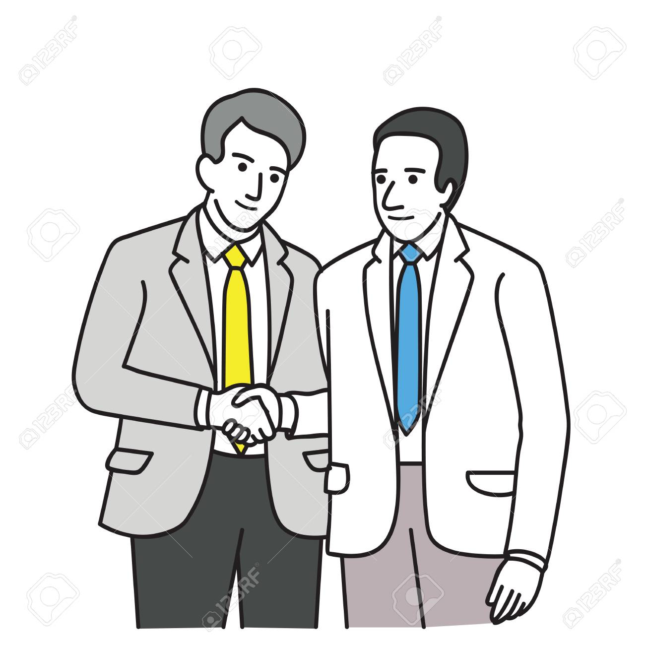 1300x1300 Two People Shaking Hands Drawing