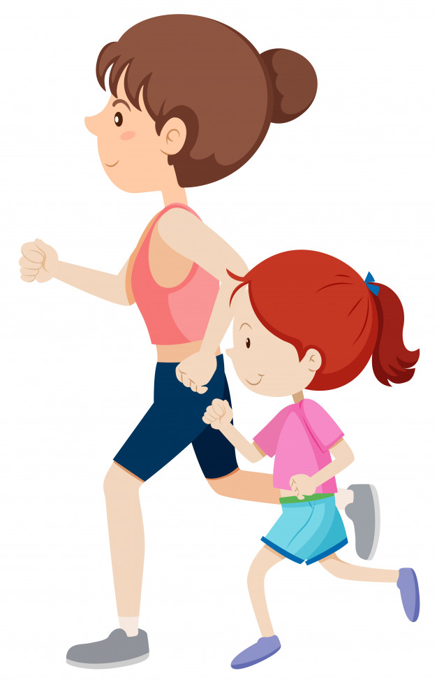 626x973 Free Download Mother And Daughter Running