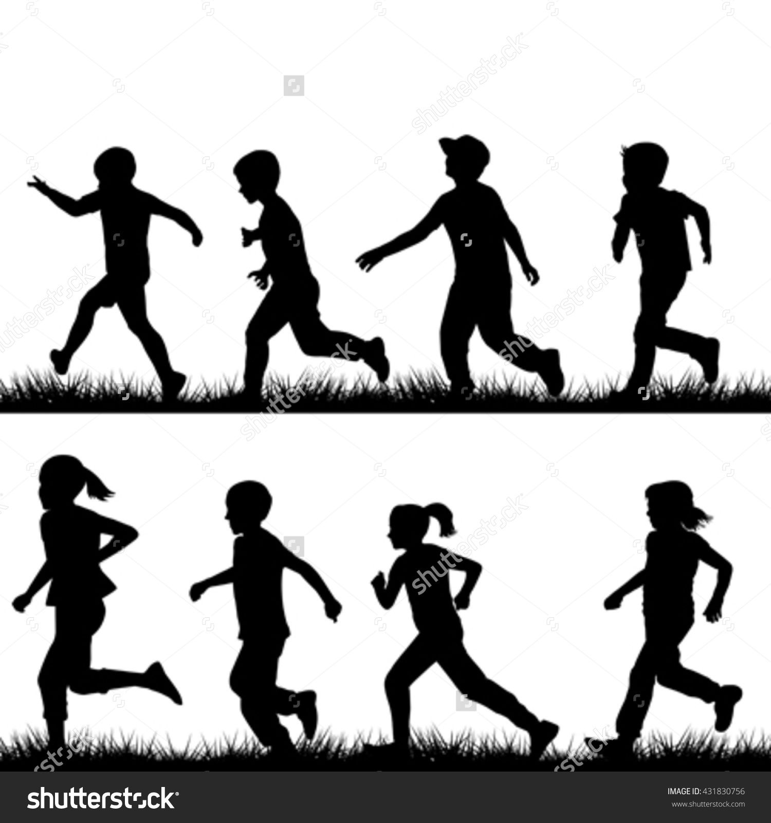 1500x1600 set of children silhouettes running child evangelism