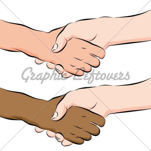 500x500 People Shaking Hands Line Drawing Gl Stock Images