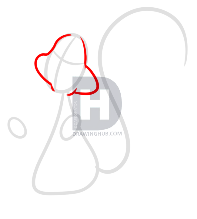 650x720 How To Draw Valentine Pepe Le Pew, Step