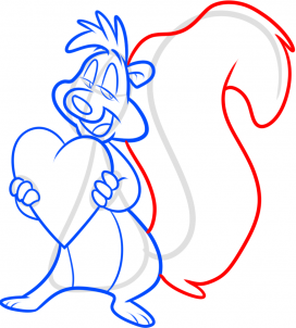 272x302 How To Draw Valentine Pepe Le Pew