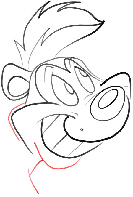 450x665 Step How To Draw Pepe Le Pew