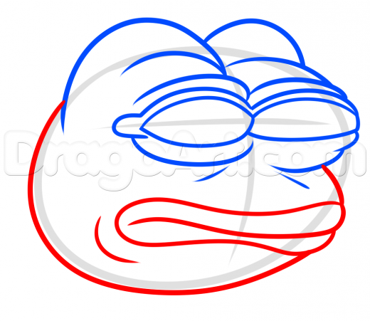520x451 Learn How To Draw Pepe Frog, Characters, Pop Culture, Free Step