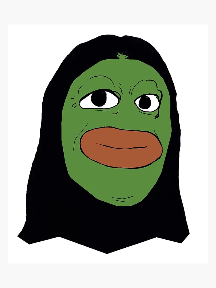 750x1000 Pepe The Frog With Long Hair Photographic Print