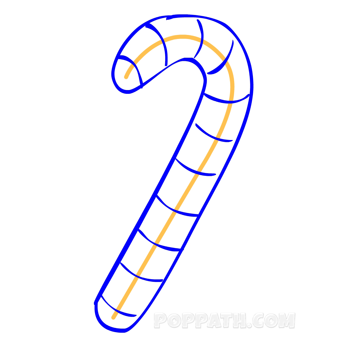 1195x1195 Peppermint Candy Cane Drawing