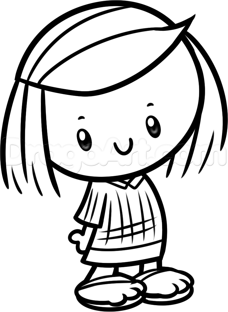 764x1043 Step How To Draw Peppermint Patty