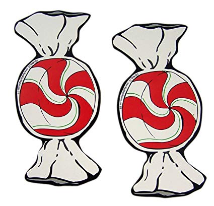 425x409 Peppermint Candy Pieces Christmas Auto Car Magnet
