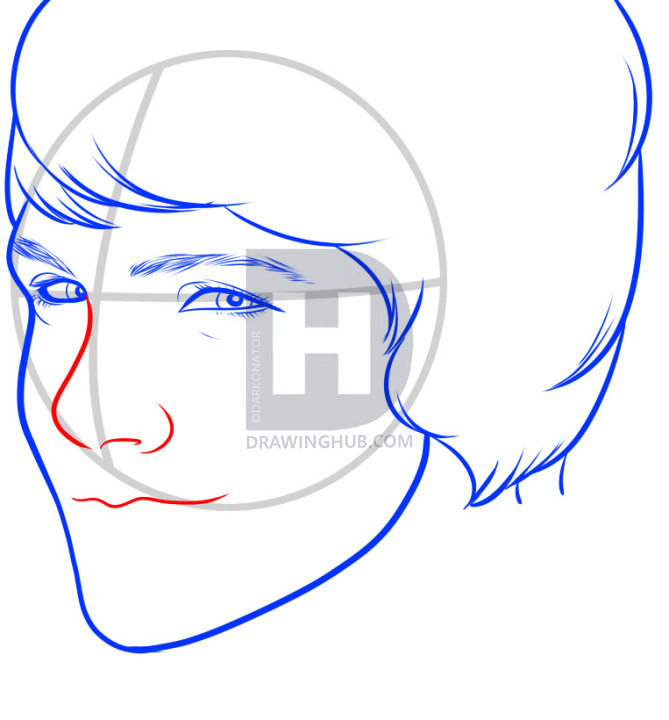 669x720 How To Draw Logan Lerman, Logan Lerman, Percy Jackson, Step