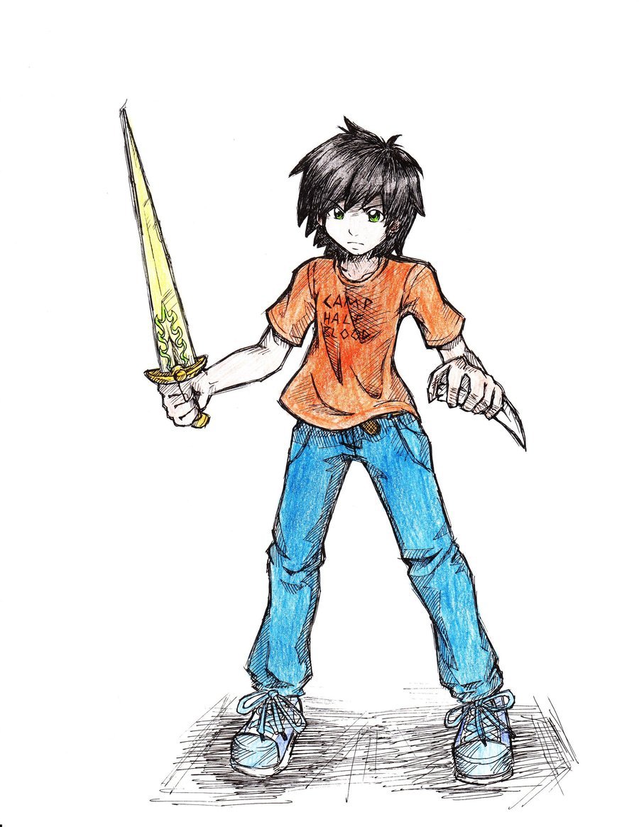 900x1165 Percy Jackson Riptide Drawing