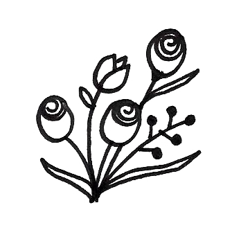 335x332 Easy Flower Bouquet Drawing Step