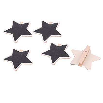 425x425 Uxcell Wood Home Office Star Shaped Diy Table Decor