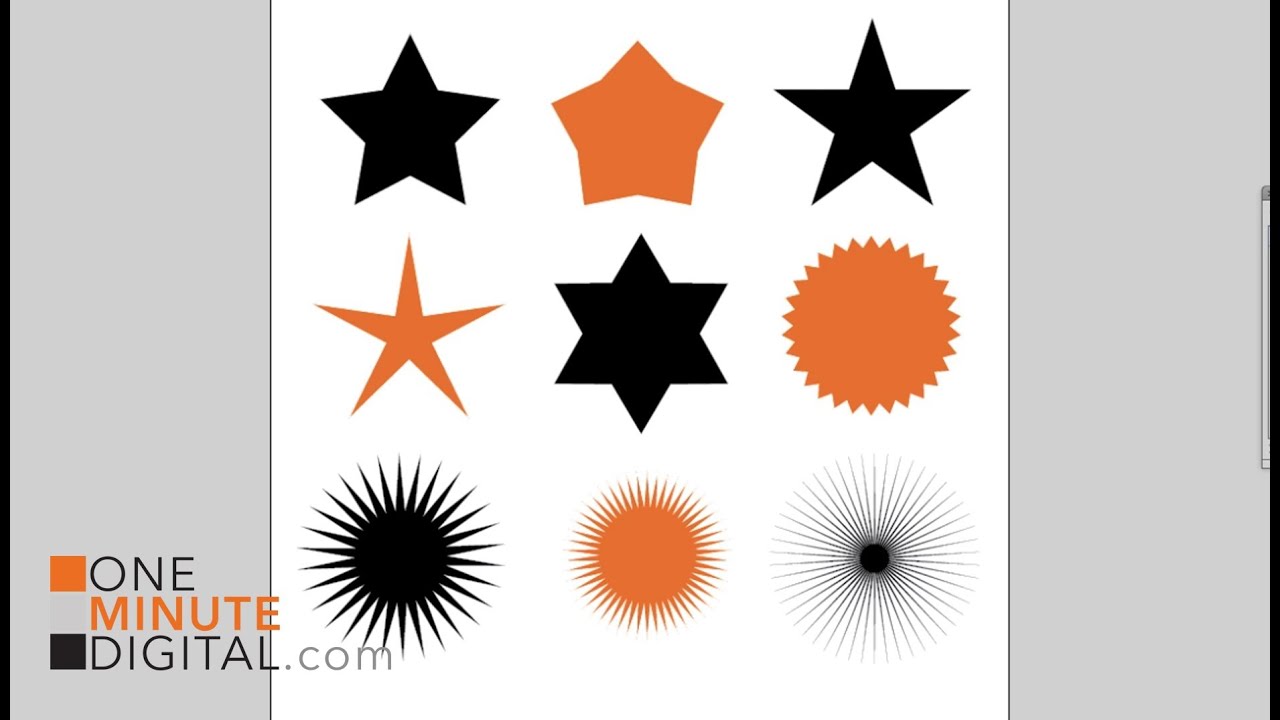 1280x720 Change The Default Star Shape In Illustrator Tutorial