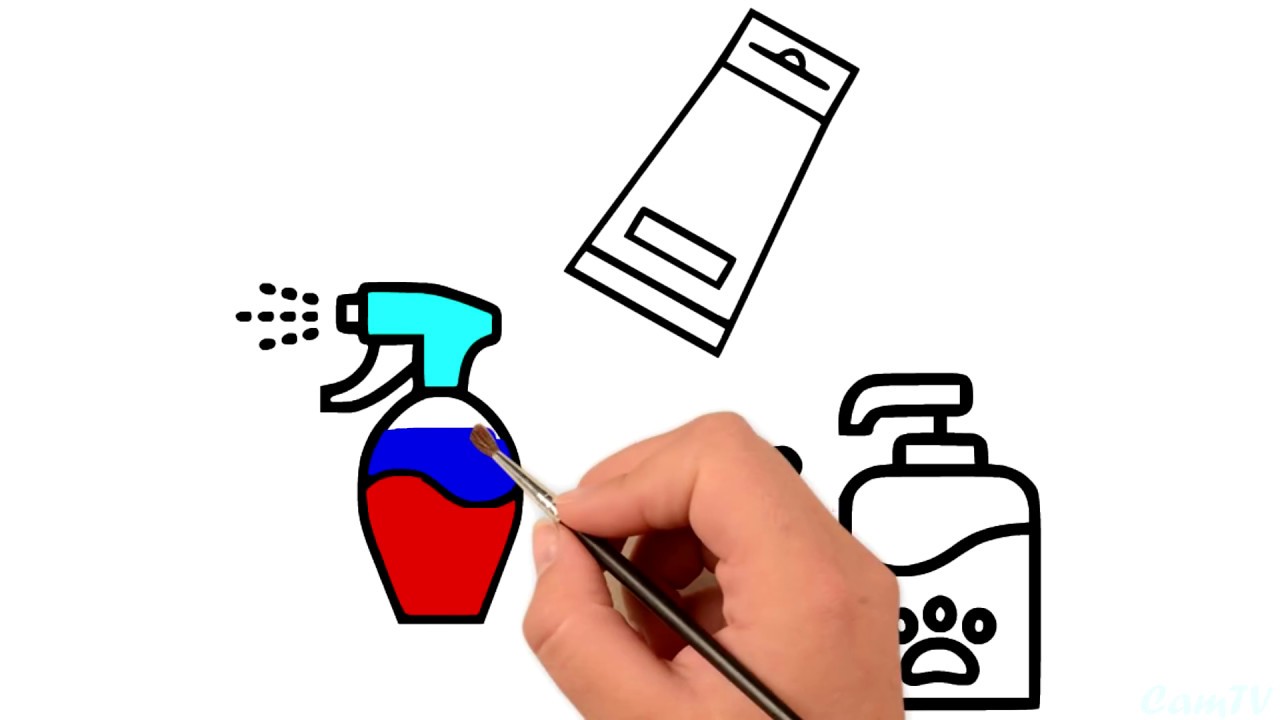 1280x720 Super Pages Learning How To Draw Perfume Bottle, Sun Cream, Girl