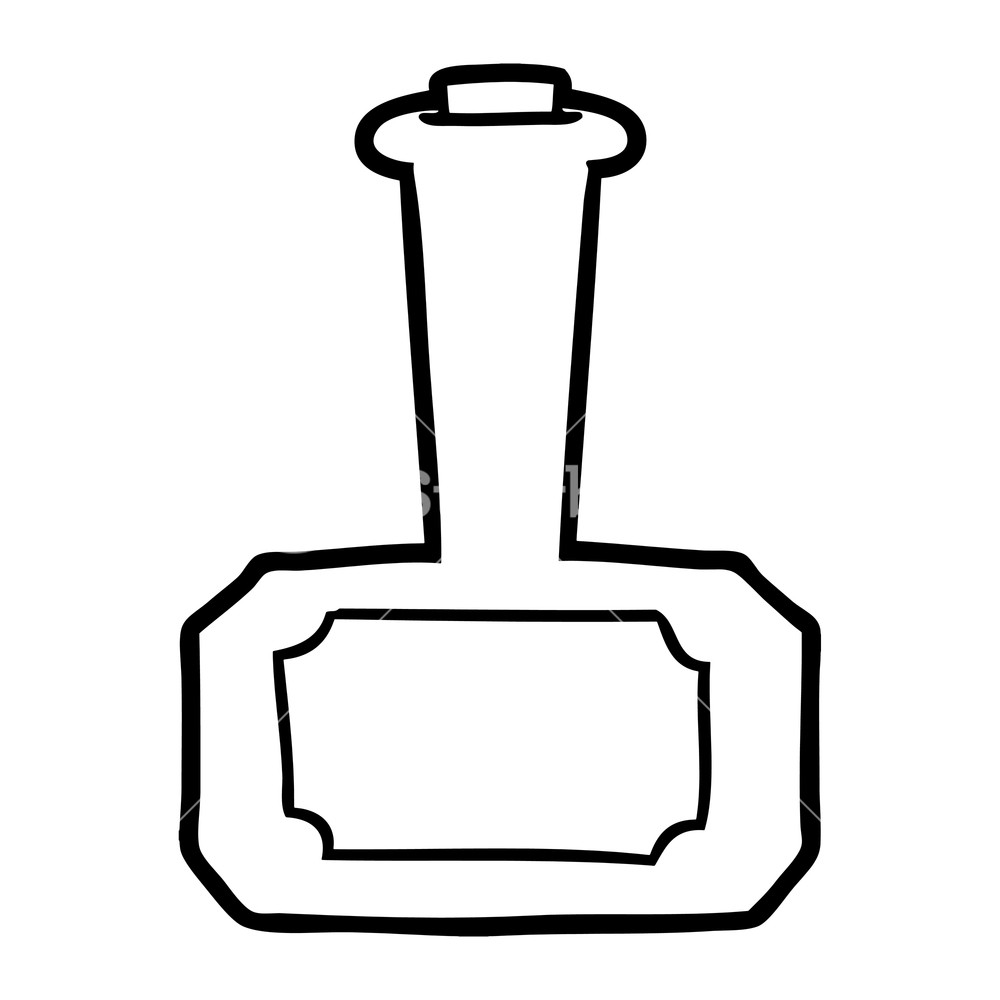 1000x1000 Cartoon Perfume Bottle Royalty Free Stock Image