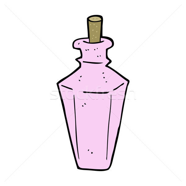 600x600 cartoon perfume fragrance bottle vector illustration