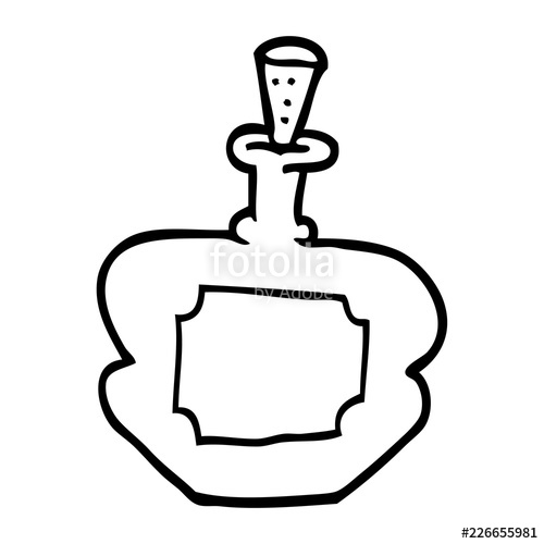 500x500 Line Drawing Cartoon Perfume Bottle Stock Image And Royalty Free