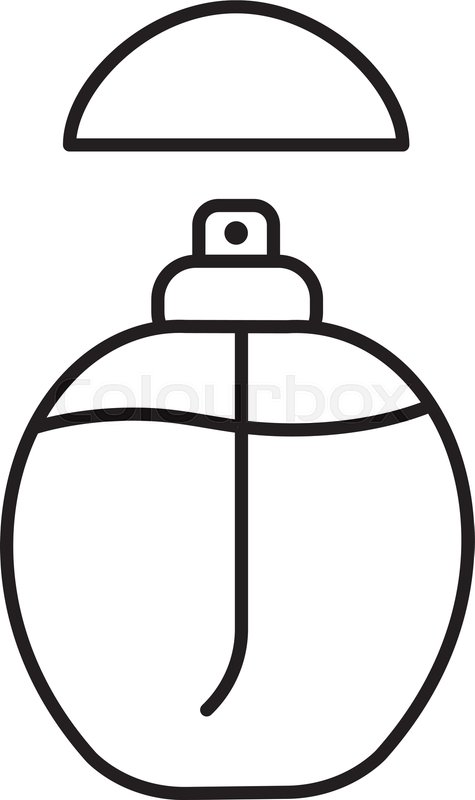 475x800 Perfume Linear Icon Thin Line Stock Vector Colourbox
