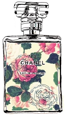 235x406 Chanel Flowers Perfume Drawing Dot