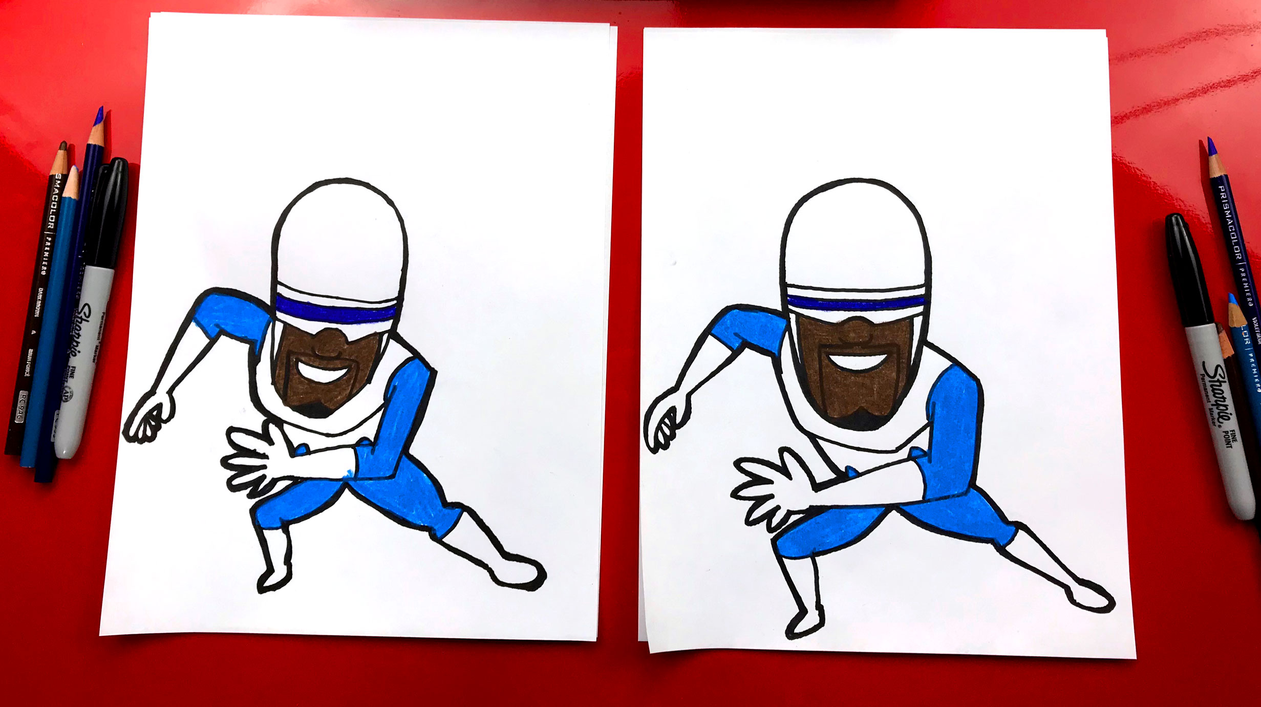 2463x1381 How To Draw Frozone From Disney Incredibles