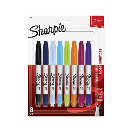 425x425 Sharpie Twin Tip Assorted Pack Permanent Markers