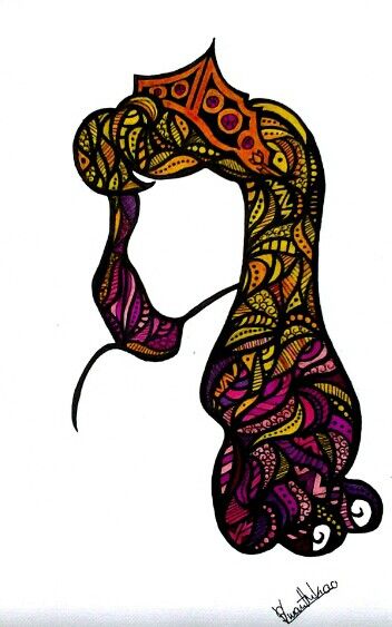 352x563 Aurora Sleeping Beauty Drawing Using Sharpie