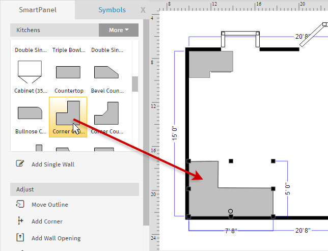 644x493 How To Draw A Floor Plan With Smartdraw