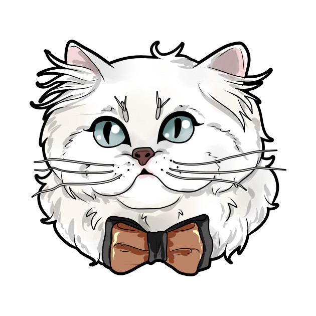 630x630 persian white cat face kitty funny cute present