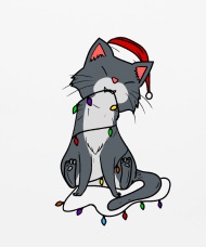 190x228 christmas cat persian maine coon gift mouse pad spreadshirt