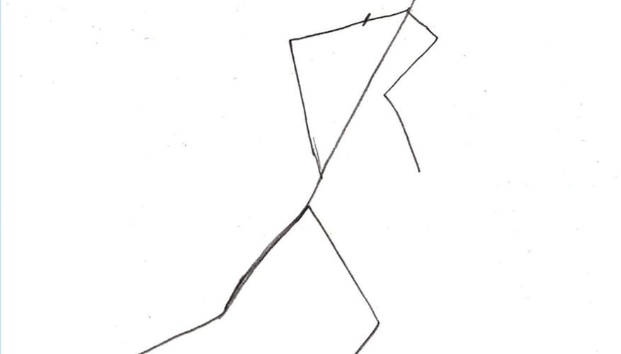 877x500 Steps To Draw A Person How To Draw Person Running Letter Alimy Us