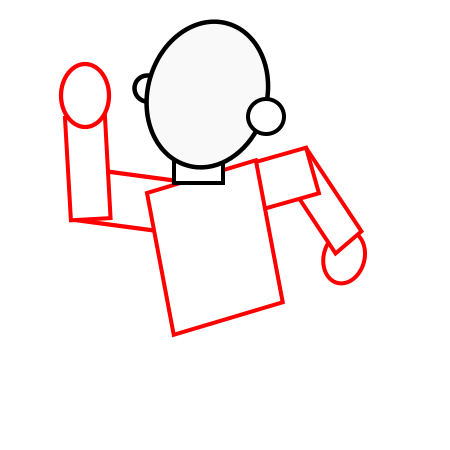 450x450 Drawing A Cartoon Running Man