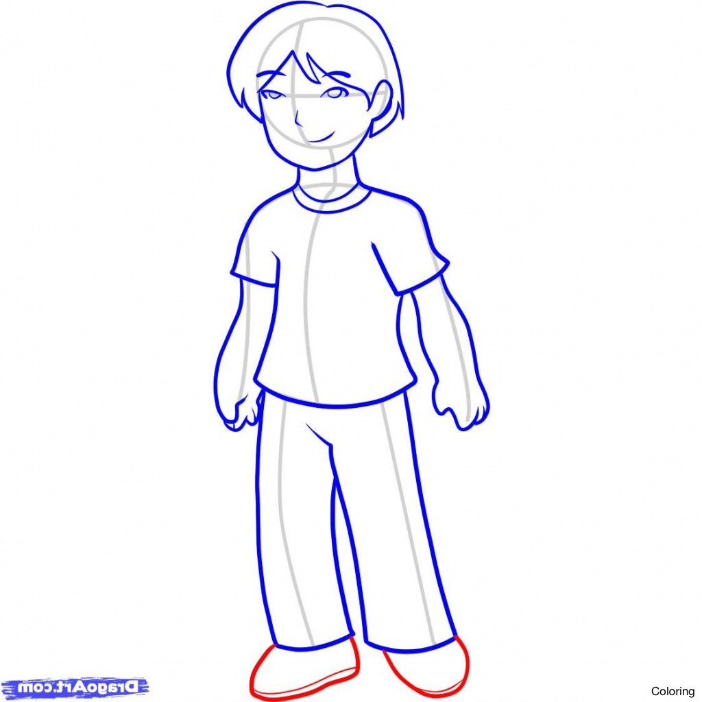 1024x1024 How To Draw A Simple Person For Kids How To Draw A Simple Person