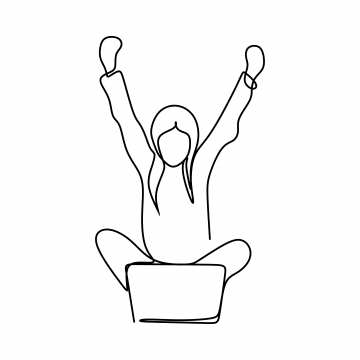 360x360 Drawing A Continuous Line Of Office Employees Successfully