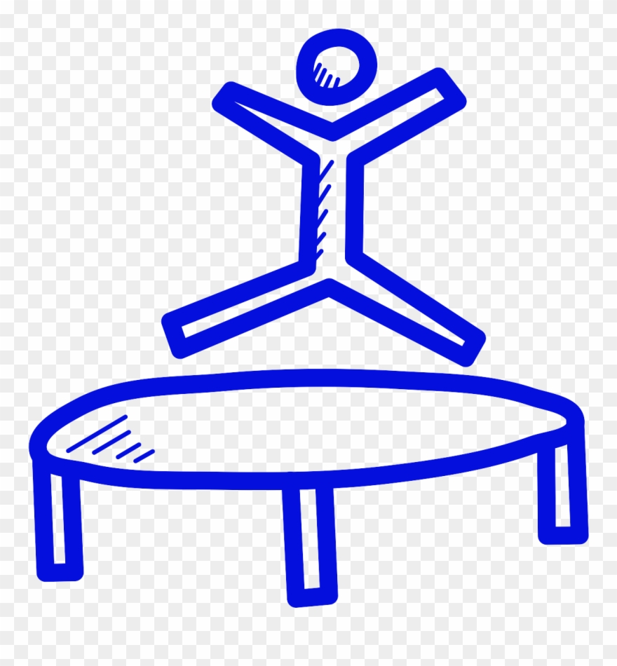 880x950 Line Drawing Of A Person Jumping On A Trampoline Clipart