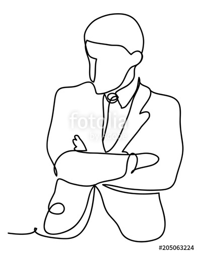 391x500 The Businessman Thinks Business Concept Illustration Continuous