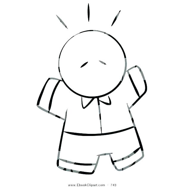 618x630 Person Outline Coloring