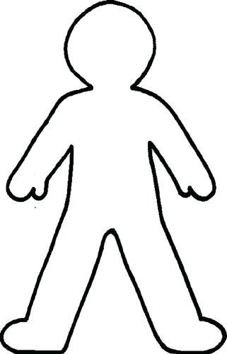 Outline Of A Person Drawing