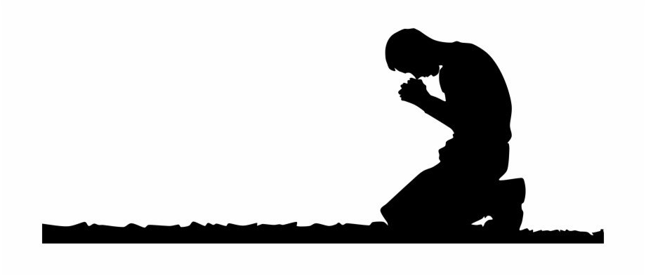920x393 Kneeling Man Prayer Clipart