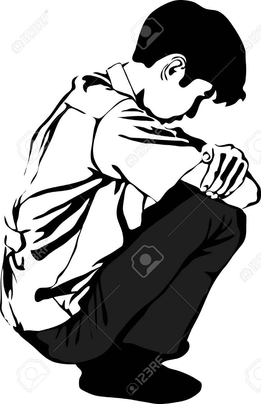 840x1300 Sad Person Sitting Alone Clipart