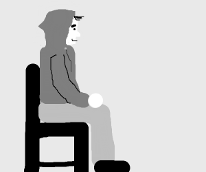 300x250 Well Drawn Person In A Hoodie Sat Down