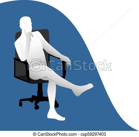 450x445 Creative Design Of Man In Chair Draw
