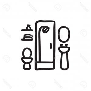 300x300 Photostock Vector Personal Hygiene Bathroom Set Vector