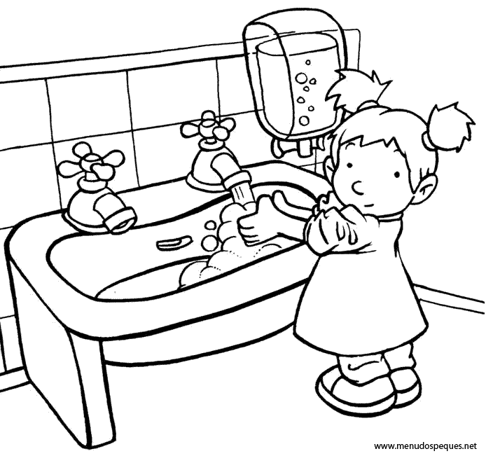 694x651 Wash Drawing Personal Hygiene For Free Download