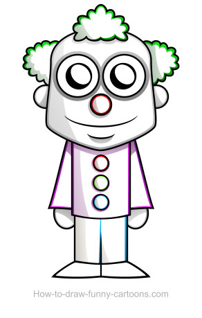 292x459 Clown Drawing