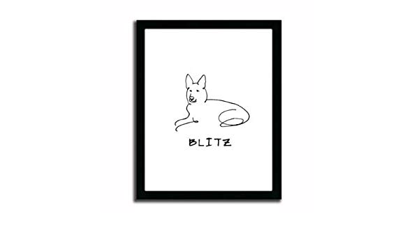 600x350 Personalized Dog Line Drawing Artwork