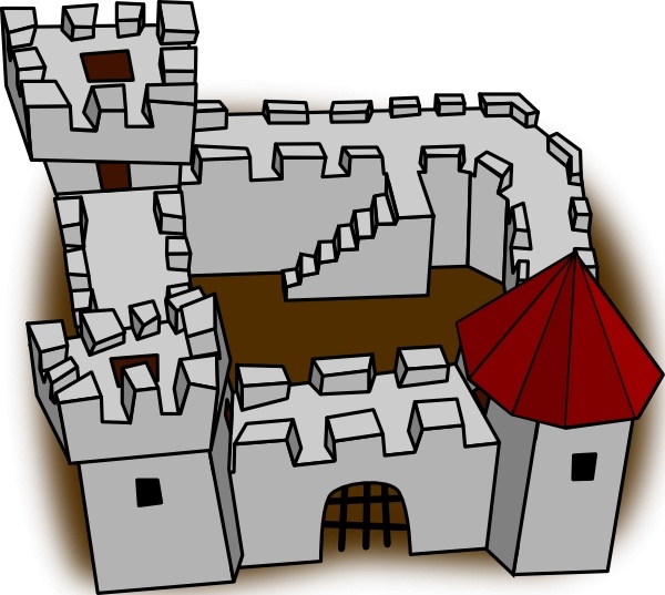 600x537 Ugly Non Perspective Cartoony Fort Fortress Stronghold Or Castle