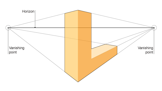 547x307 A Perspective Drawing Of A Three Dimensional L Shape Looks More